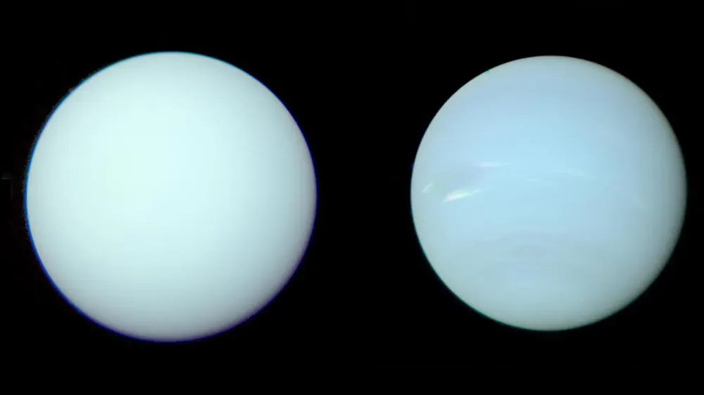 Novas imagens revelam que a cor dos planetas Urano e Netuno são quase idênticas